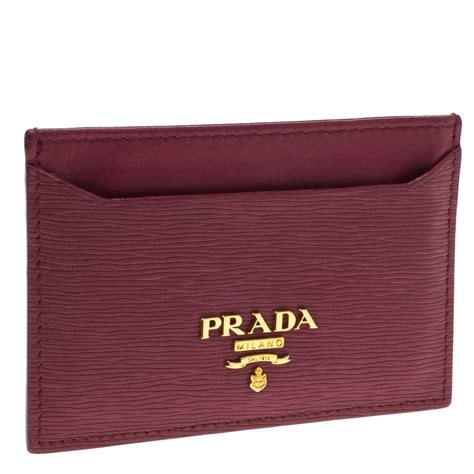 prada card case pink|Prada card case sale.